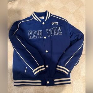 H&M Blue Kids Jacket with White Accents